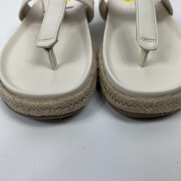 Joie Ivory Nacho Slip On Thong Slide Sandals Size 9M Espadrilles Flip Flops - Picture 3 of 8